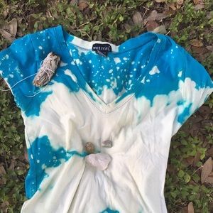 Turquoise Bleach Shirt